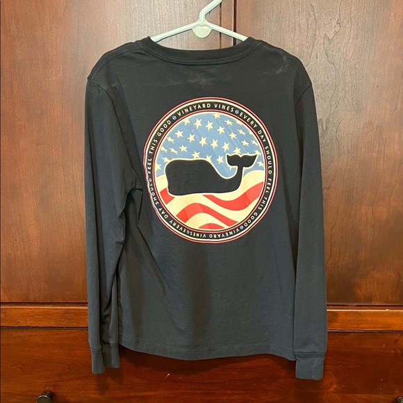 Vineyard Vines Kids Navy Long Sleeve Tee - Picture 2 of 3